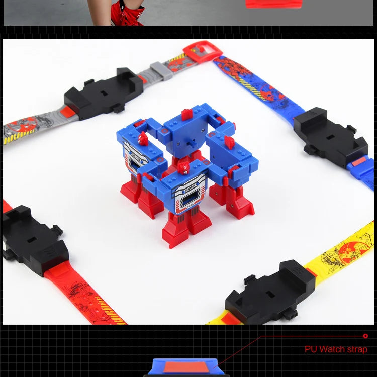 Reloj Transformer Robot - Juguete Retro Digital Infantil