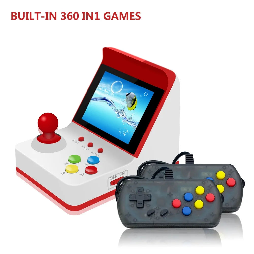 Mini Consola Arcade Retro POWKIDDY A6 - 360 Juegos Clásicos 8-Bit