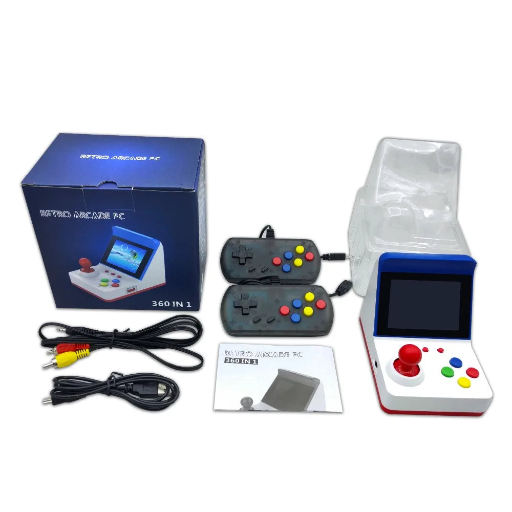 Mini Consola Arcade Retro POWKIDDY A6 - 360 Juegos Clásicos 8-Bit