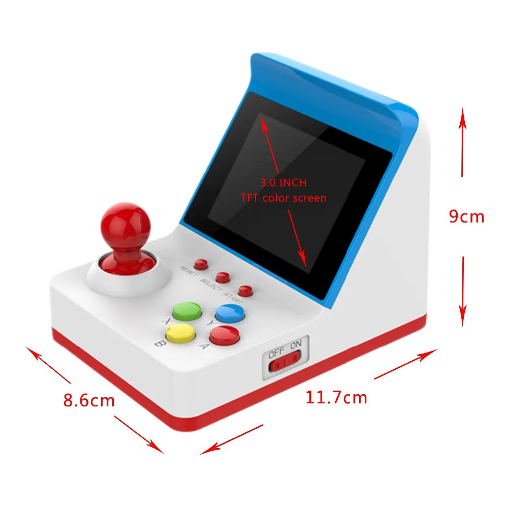 Mini Consola Arcade Retro POWKIDDY A6 - 360 Juegos Clásicos 8-Bit