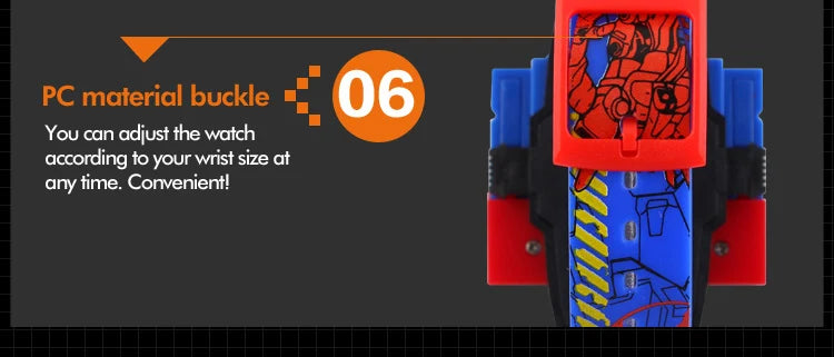 Reloj Transformer Robot - Juguete Retro Digital Infantil