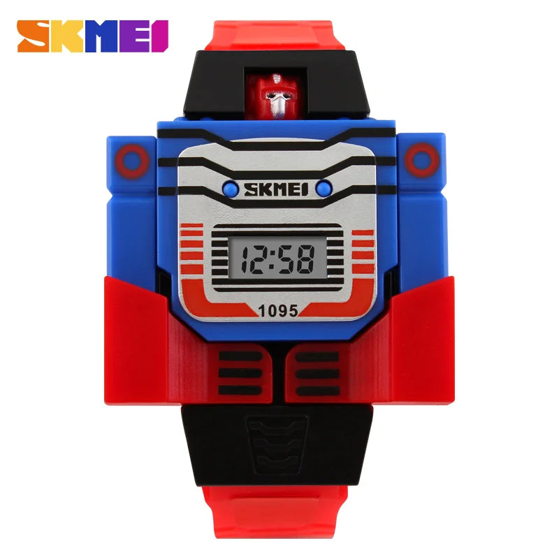 Reloj Transformer Robot - Juguete Retro Digital Infantil