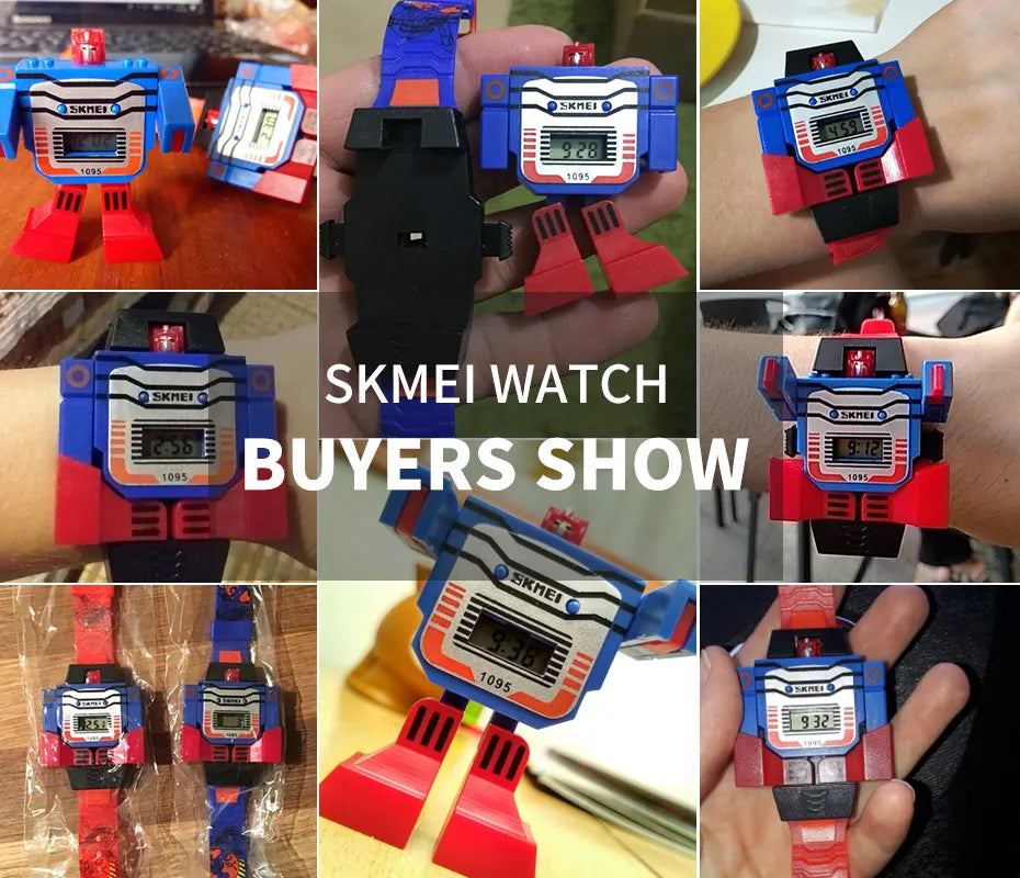 Reloj Transformer Robot - Juguete Retro Digital Infantil