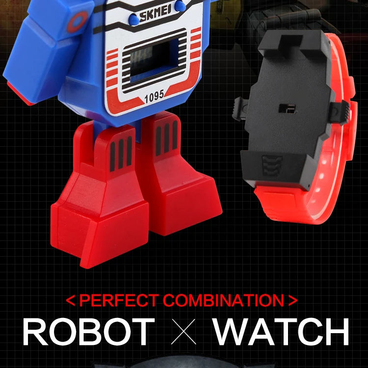 Reloj Transformer Robot - Juguete Retro Digital Infantil
