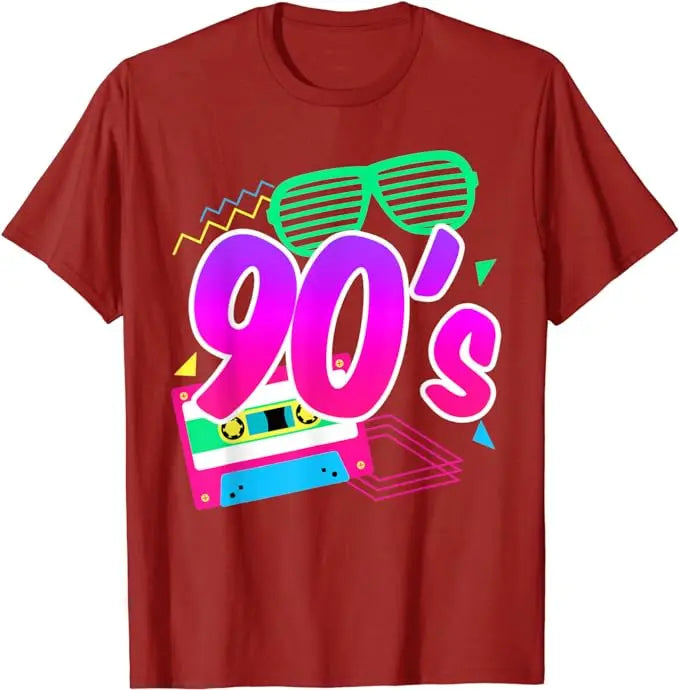 1990's 90s T-Shirt I Heart The Nineties Shirts Retro Style Cute Graphic Outfits Saying Tee Y2k Tops Aunt Mama Birthday Gifts