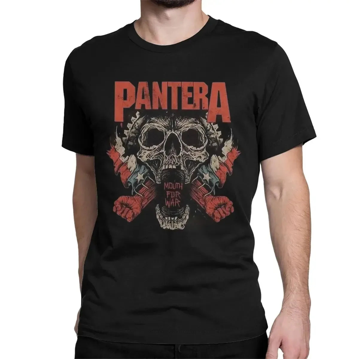 Camiseta Pantera Póster - Heavy Metal Band Oversize Algodón