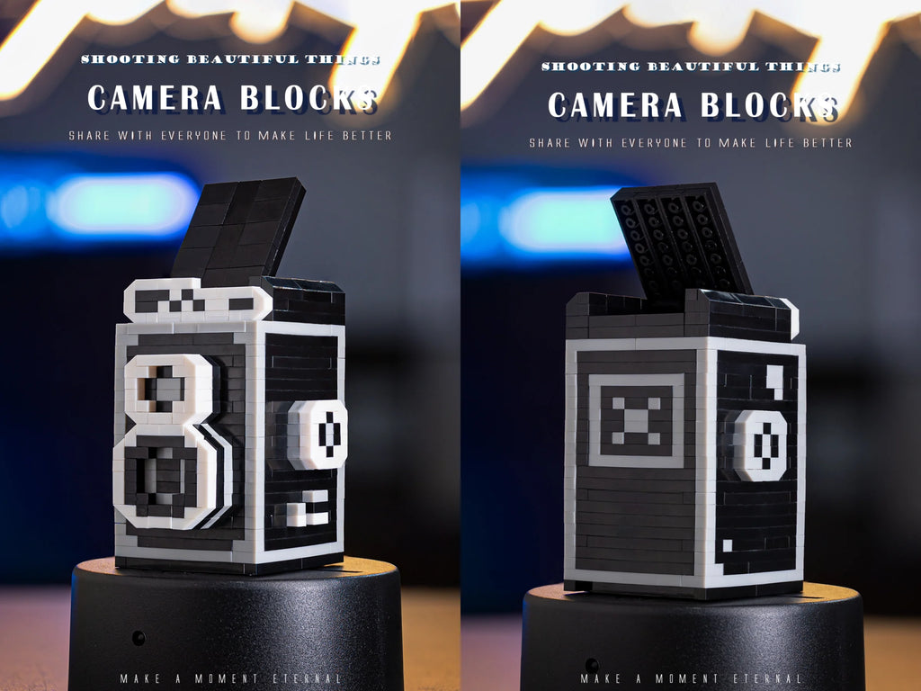 Cámara Retro DSLR - Bloques de Construcción Vintage