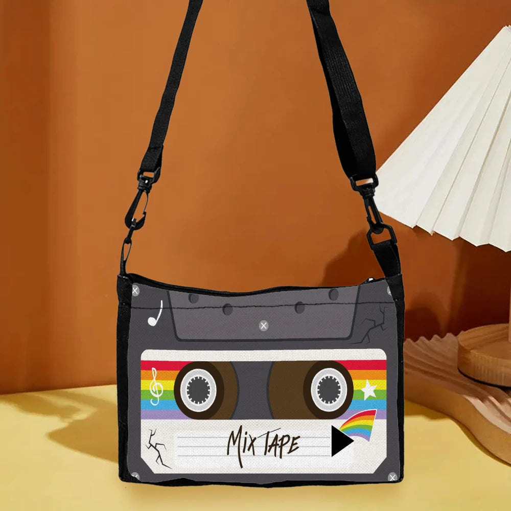 Bolso Cruzado Retro Cassette - Bandolera Vintage