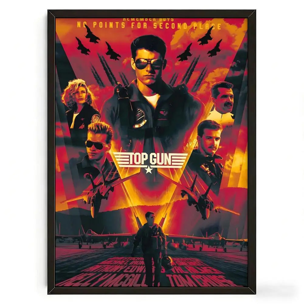 Poster Top Gun Pelicula Retro - Arte Decorativo para Pared
