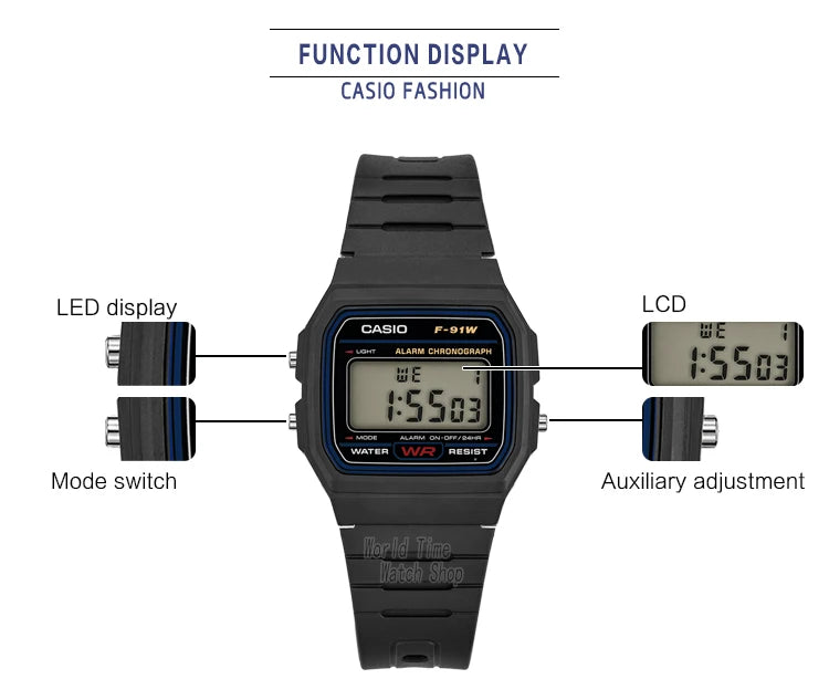 Reloj Casio Militar LED Retro - Digital Deportivo Resistente al Agua