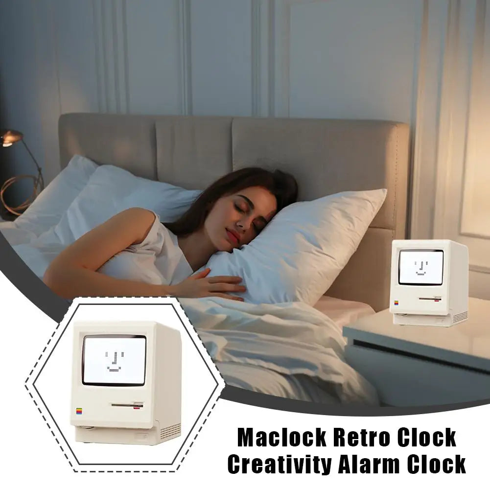 Reloj Retro Maclock - Alarma Digital Estilo Vintage