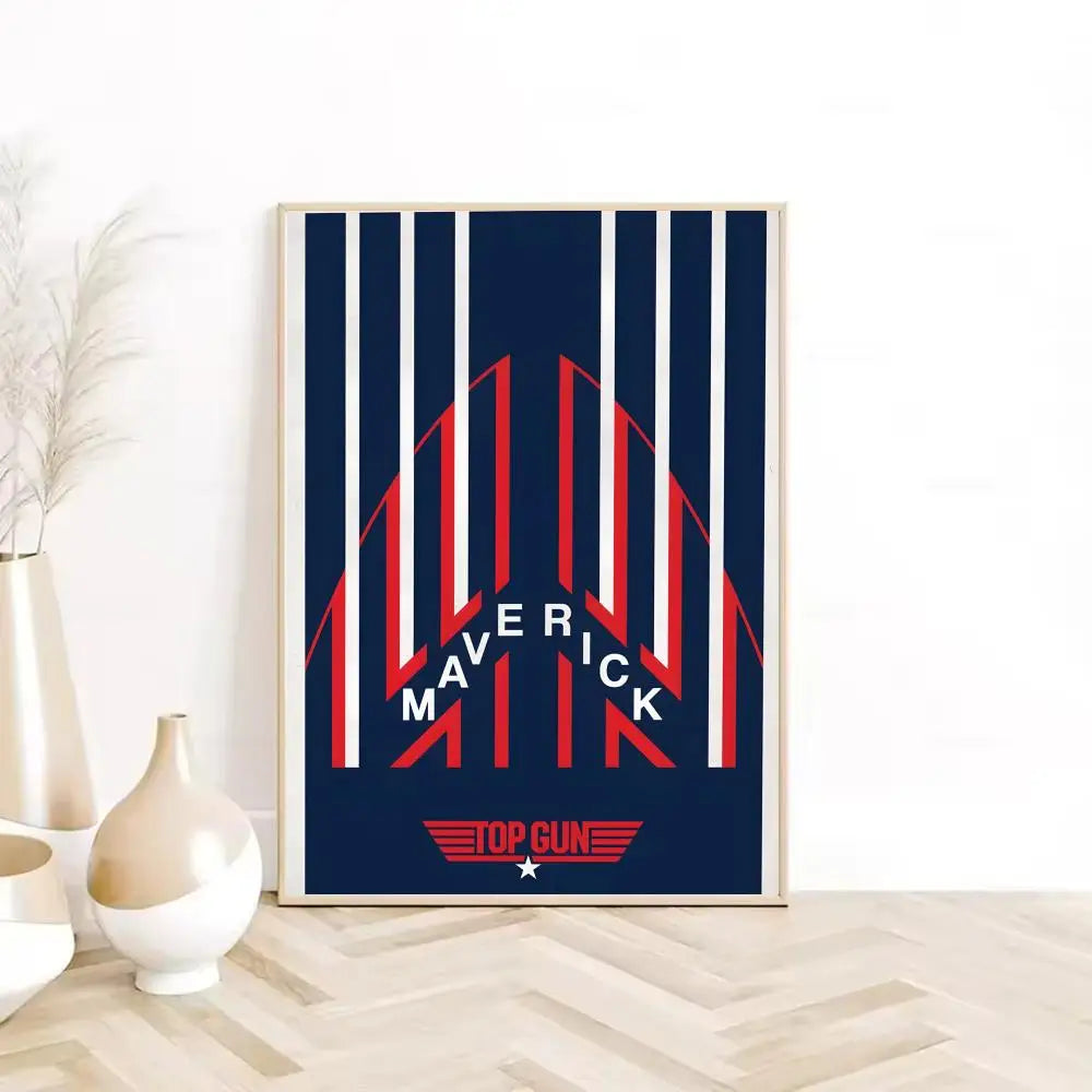Cuadro Canvas Top Gun - Poster Pelicula Clasica Retro HD