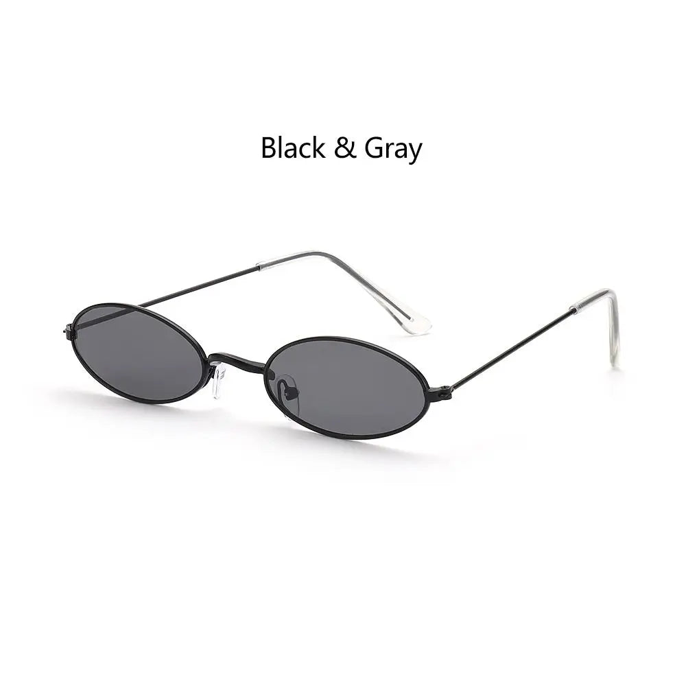 Gafas de Sol Ovaladas Retro - Marco Pequeño Metal Vintage
