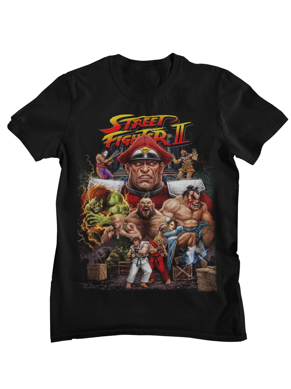 Camiseta Retro Street Fighter II - Arcade Fighting 90s