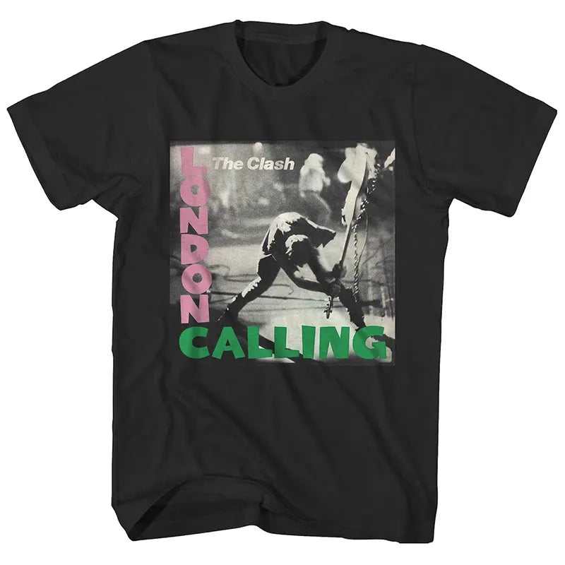Camiseta The Clash - London Calling Rock Band Retro