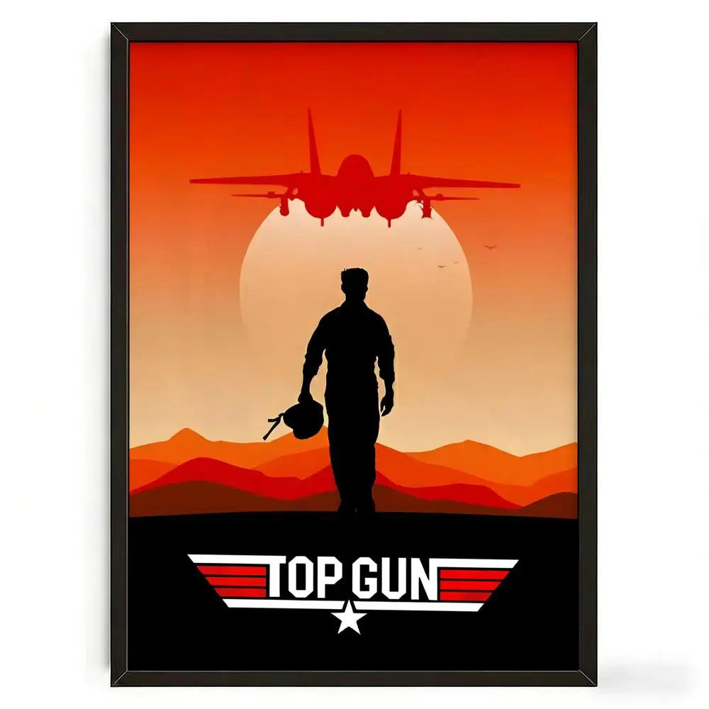 Poster Top Gun Pelicula Retro - Arte Decorativo para Pared