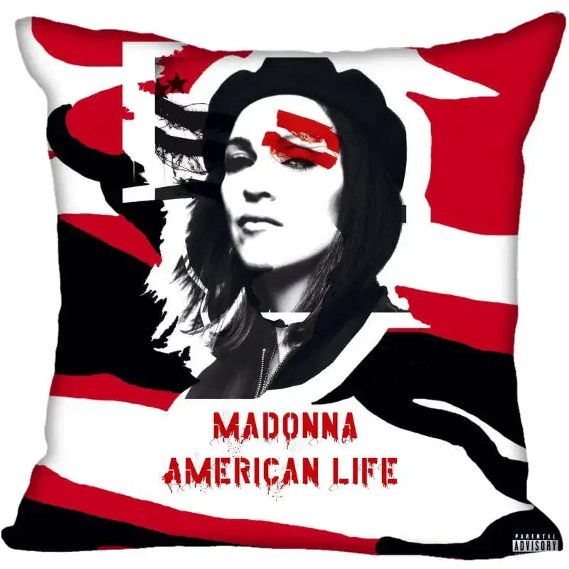 Funda de Almohada Decorativa Madonna - Pop Star Retro 80s