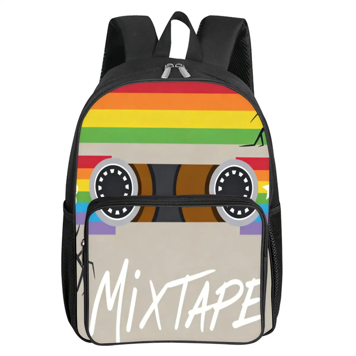 Mochila Retro Cassette - Morral Escolar Diseño Vintage 2D