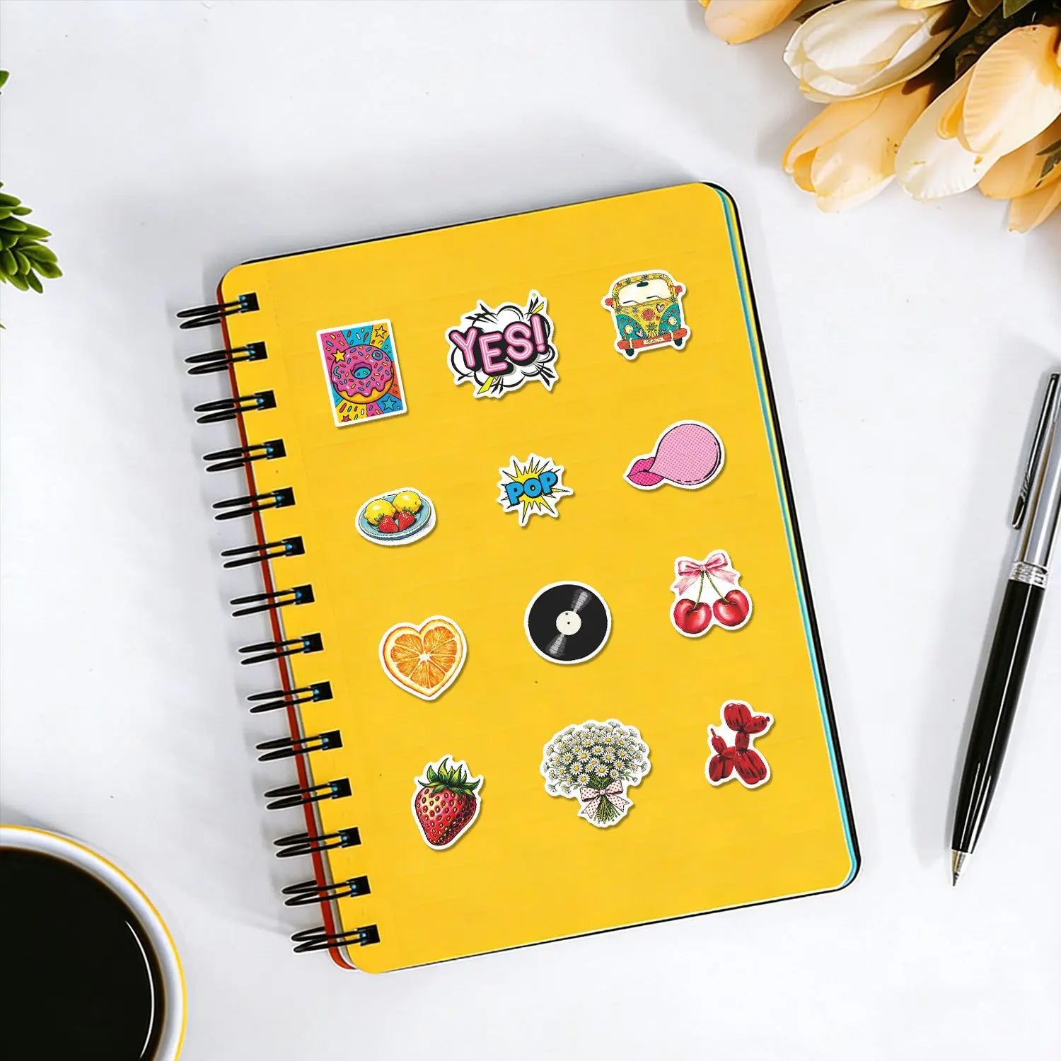 50Pcs 50PCS Retro 80s Woman Stickers  Decals For Phone Laptop Suitcase Notebook Skateboard Waterproof Stickers