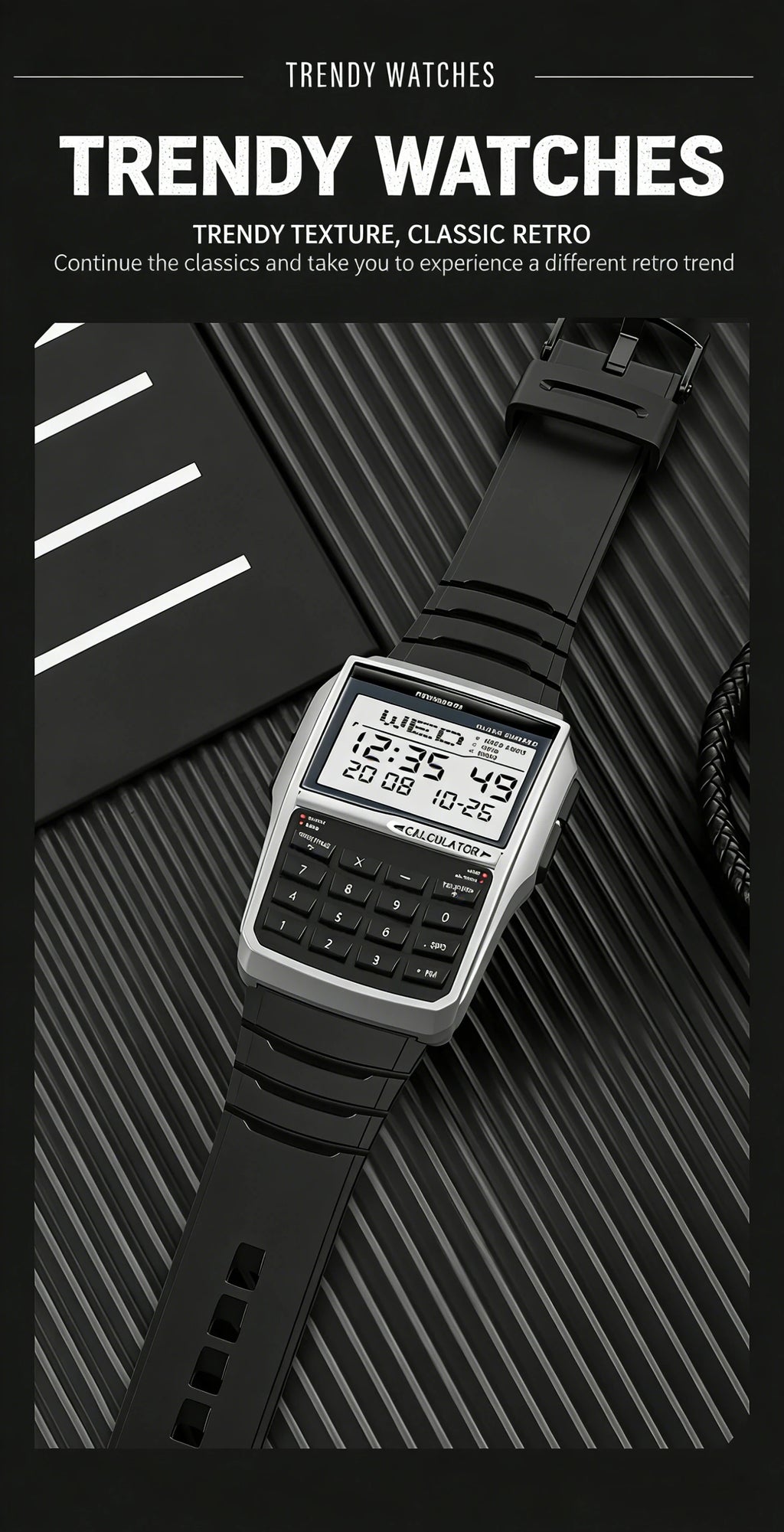 Reloj Calculadora LED Retro - Estilo Deportivo Digital