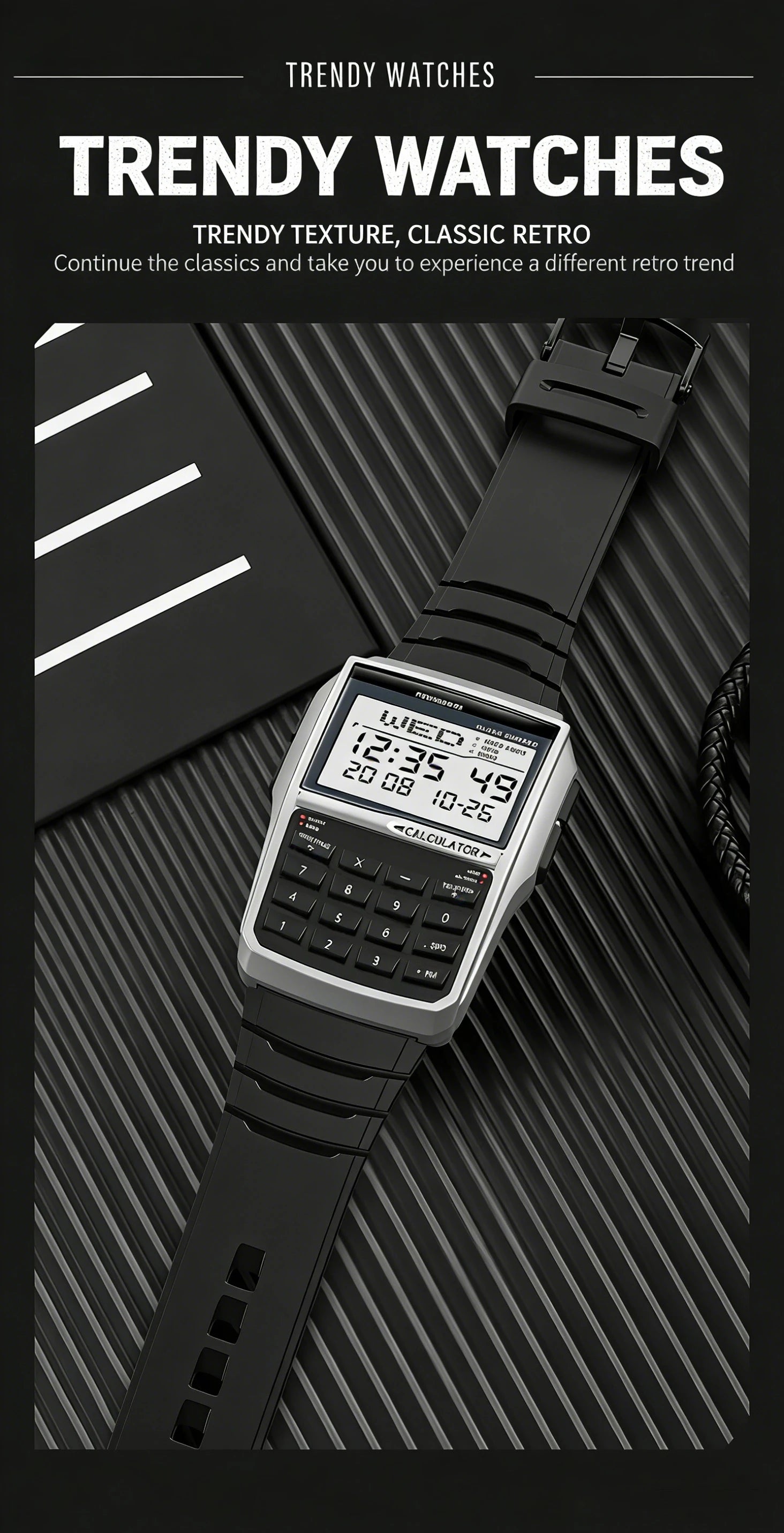 Reloj Calculadora LED Retro - Estilo Deportivo Digital