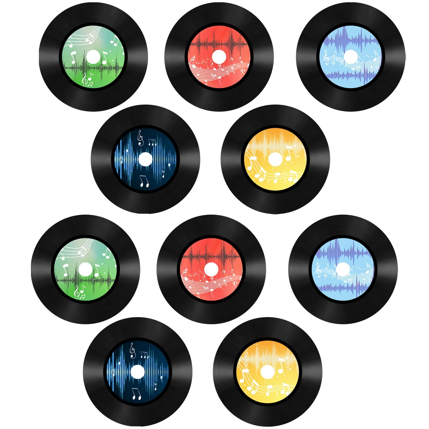 Sticker Vinilo Retro - Decoración Musical para Pared