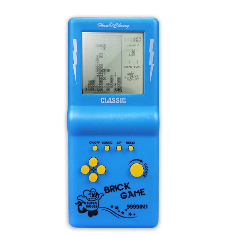 Retro Classic Tetris Handheld Game Console, Nostalgic 80s 90s Electronic Game Toy