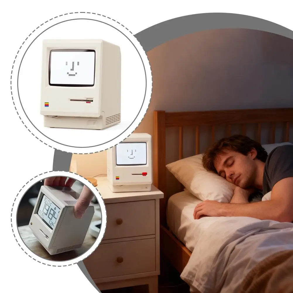 Reloj Retro Maclock - Alarma Digital Estilo Vintage