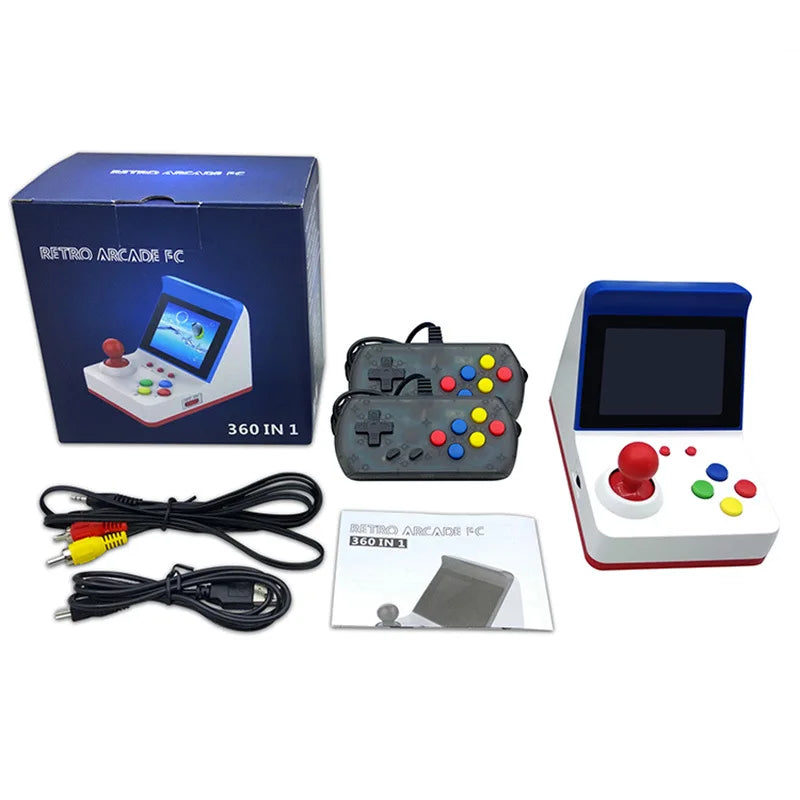 Mini Consola Arcade Retro POWKIDDY A6 - 360 Juegos Clásicos 8-Bit