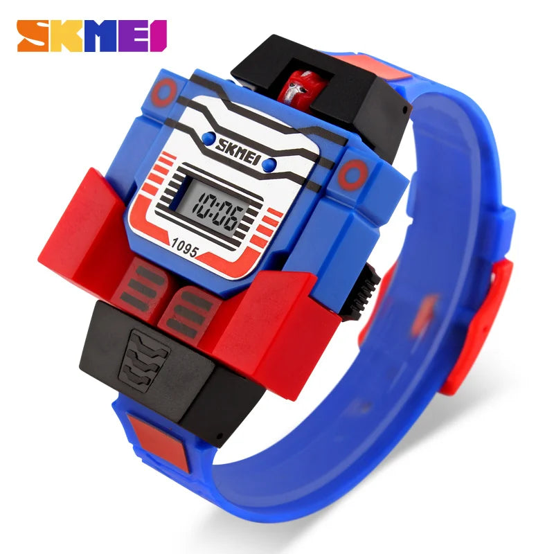 Reloj Transformer Robot - Juguete Retro Digital Infantil