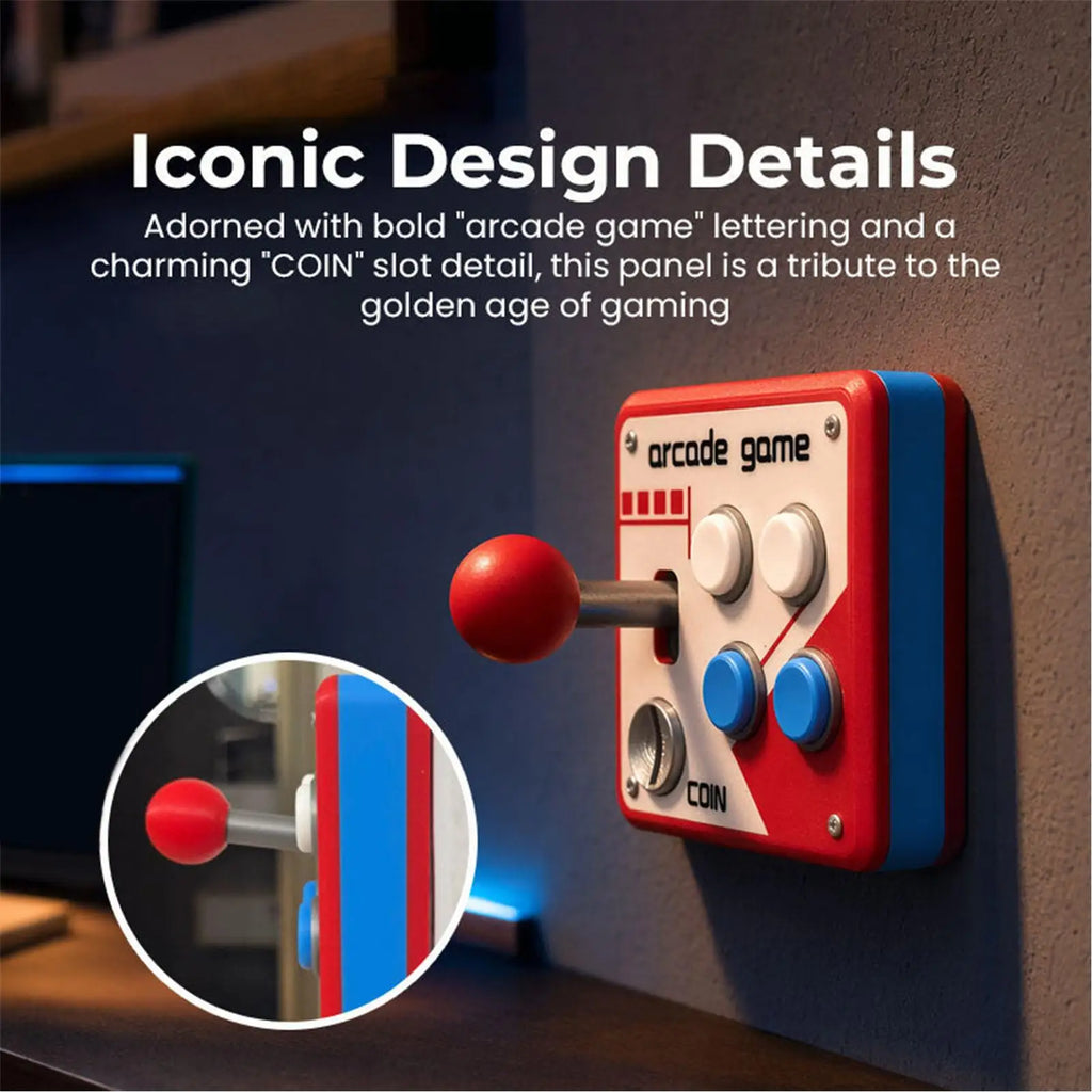Tapa de Interruptor Arcade Retro - Decoración Gamer