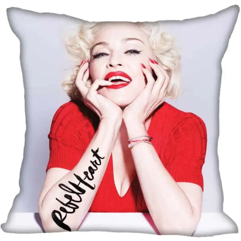 Funda de Almohada Decorativa Madonna - Pop Star Retro 80s