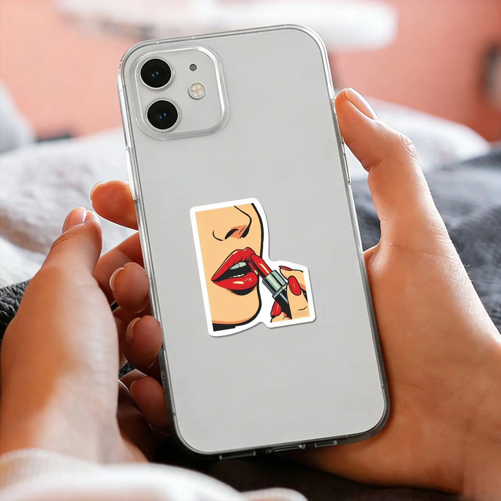 50Pcs 50PCS Retro 80s Woman Stickers  Decals For Phone Laptop Suitcase Notebook Skateboard Waterproof Stickers