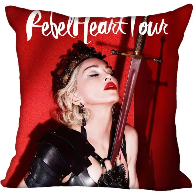 Funda de Almohada Decorativa Madonna - Pop Star Retro 80s