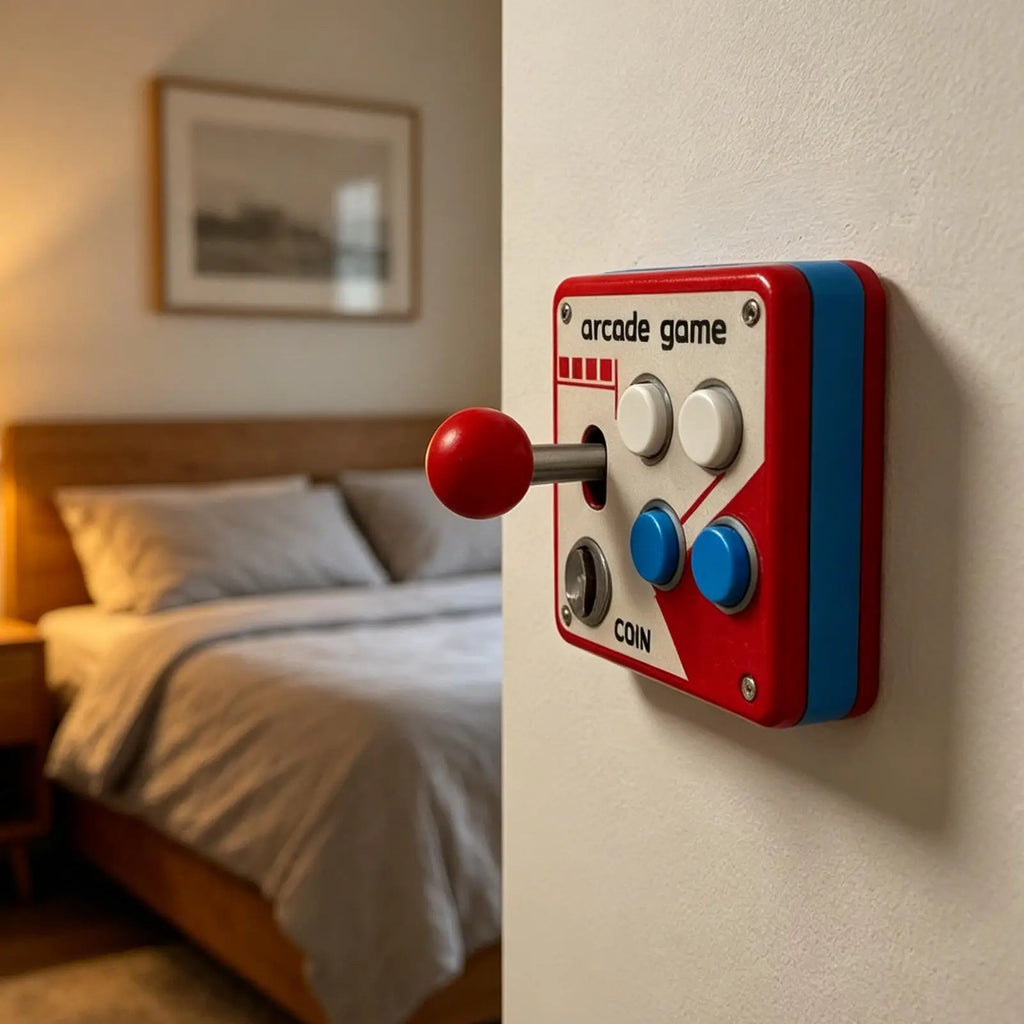 Tapa de Interruptor Arcade Retro - Decoración Gamer