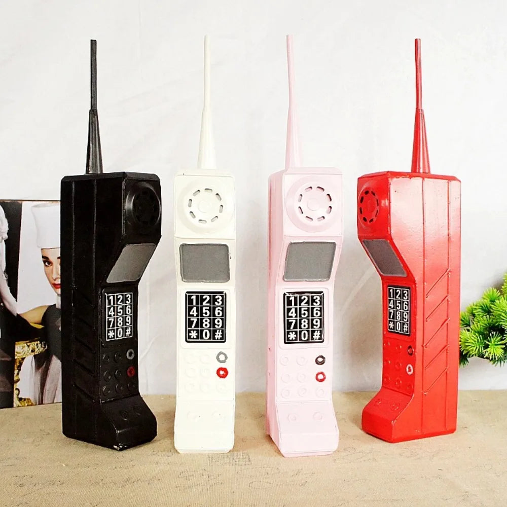 Retro Mobile Brick Phone Model 80'S 90'S Old Classic Design Telephone Model Old-Fashioned Metal Vintage