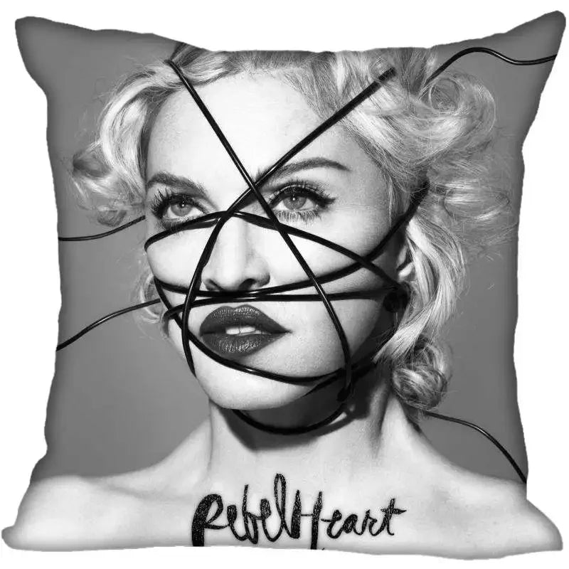 Funda de Almohada Decorativa Madonna - Pop Star Retro 80s