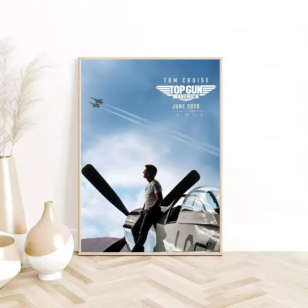 Cuadro Canvas Top Gun - Poster Pelicula Clasica Retro HD