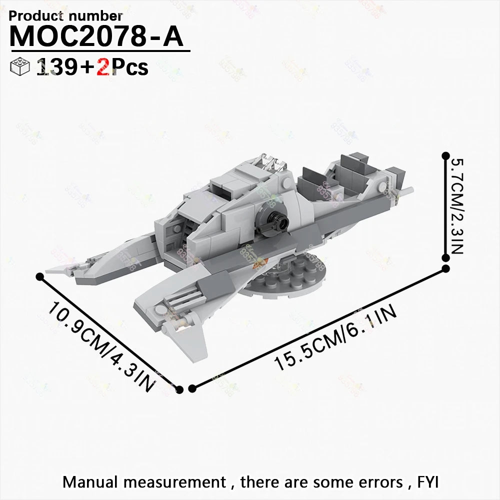 Naves y Robots Star Wars MOC - Bloques de Construccion Retro