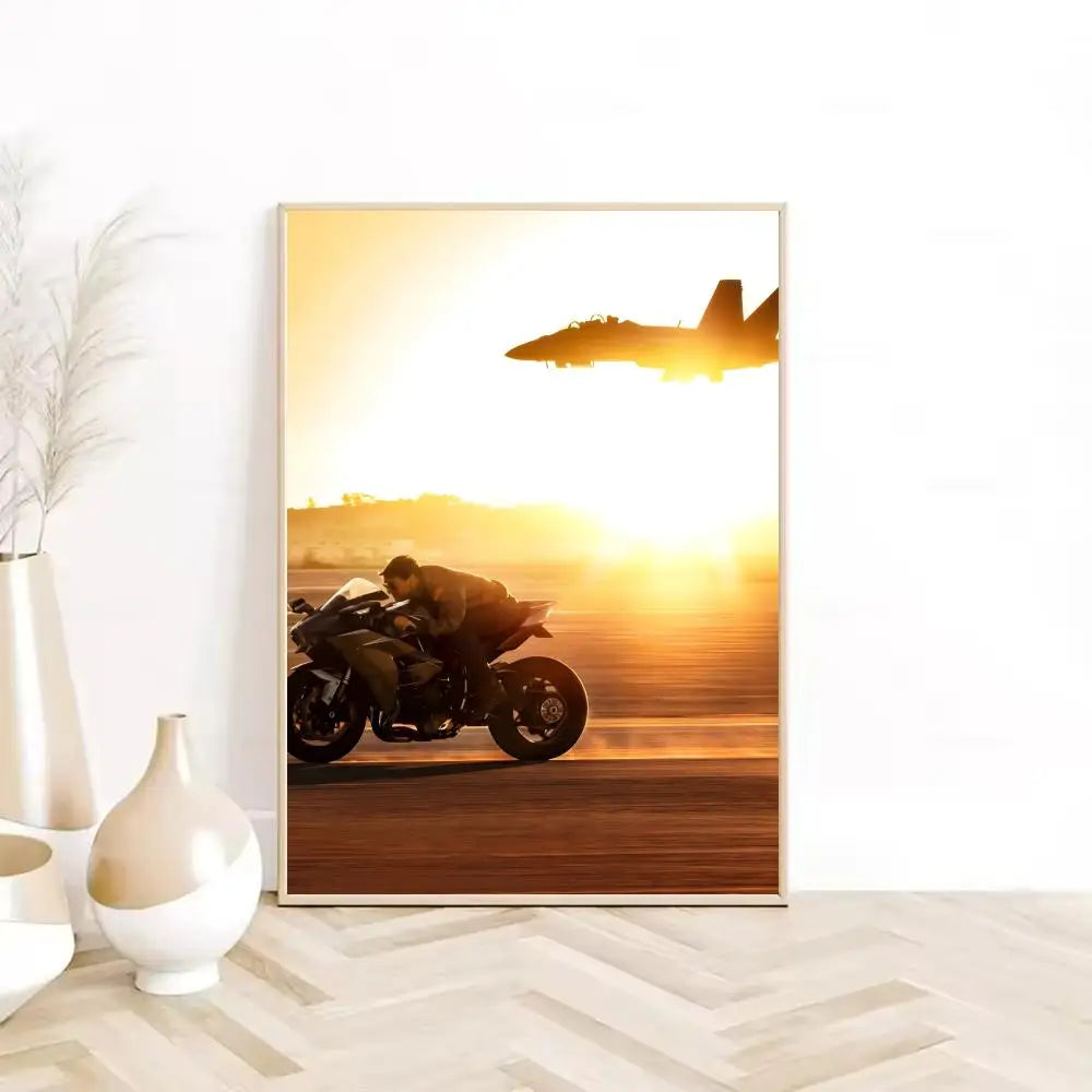 Cuadro Canvas Top Gun - Poster Pelicula Clasica Retro HD