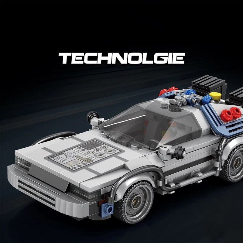 Auto de Carreras Clásico 1:24 Volver al Futuro - Bloques MOC