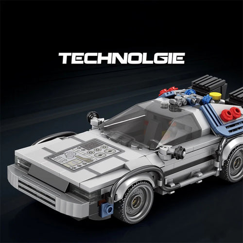Auto de Carreras Clásico 1:24 Volver al Futuro - Bloques MOC