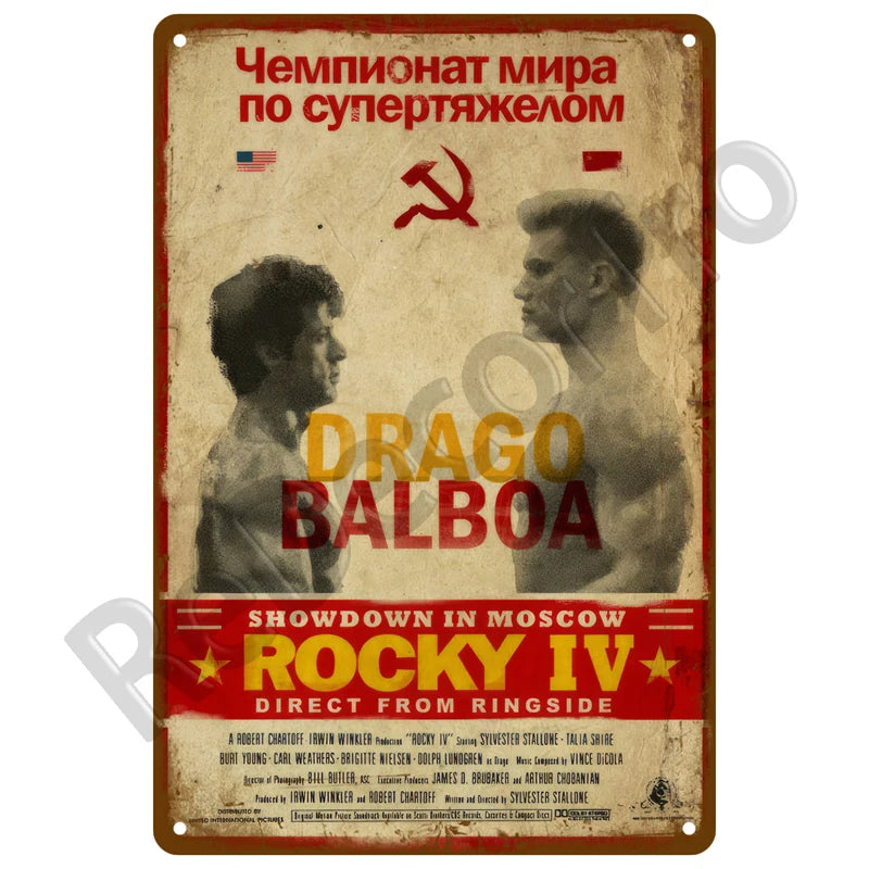 Letrero Metálico Vintage - Póster Retro de Películas Clásicas