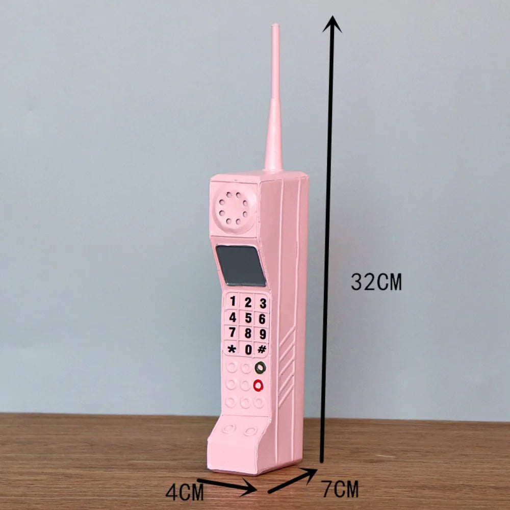 Retro Mobile Brick Phone Model 80'S 90'S Old Classic Design Telephone Model Old-Fashioned Metal Vintage
