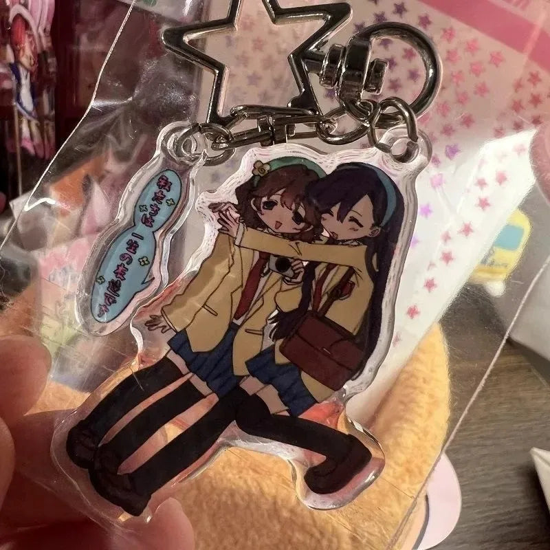 New Y2k Singer Girl Figurine Key Chain Project Anime Peripherals Cute Cartoon Originality Delicate Schoolbag Pendant Cute Gift
