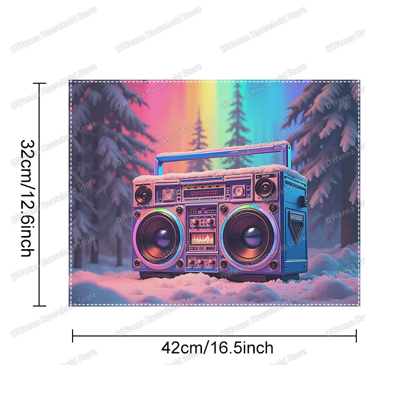 Individuales Retro Cassette - Mantel Decorativo Vintage