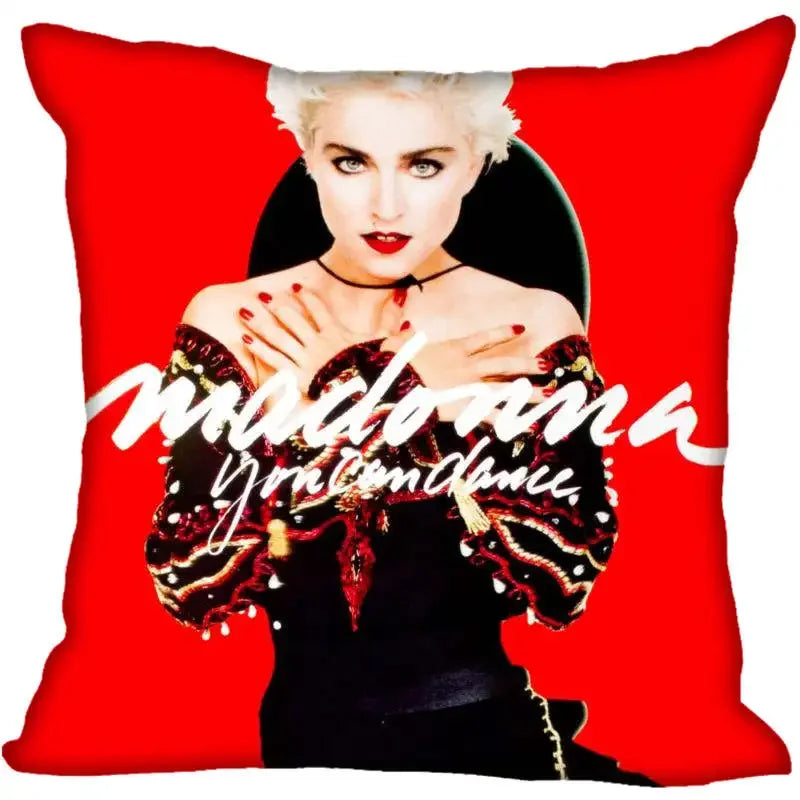 Funda de Almohada Decorativa Madonna - Pop Star Retro 80s