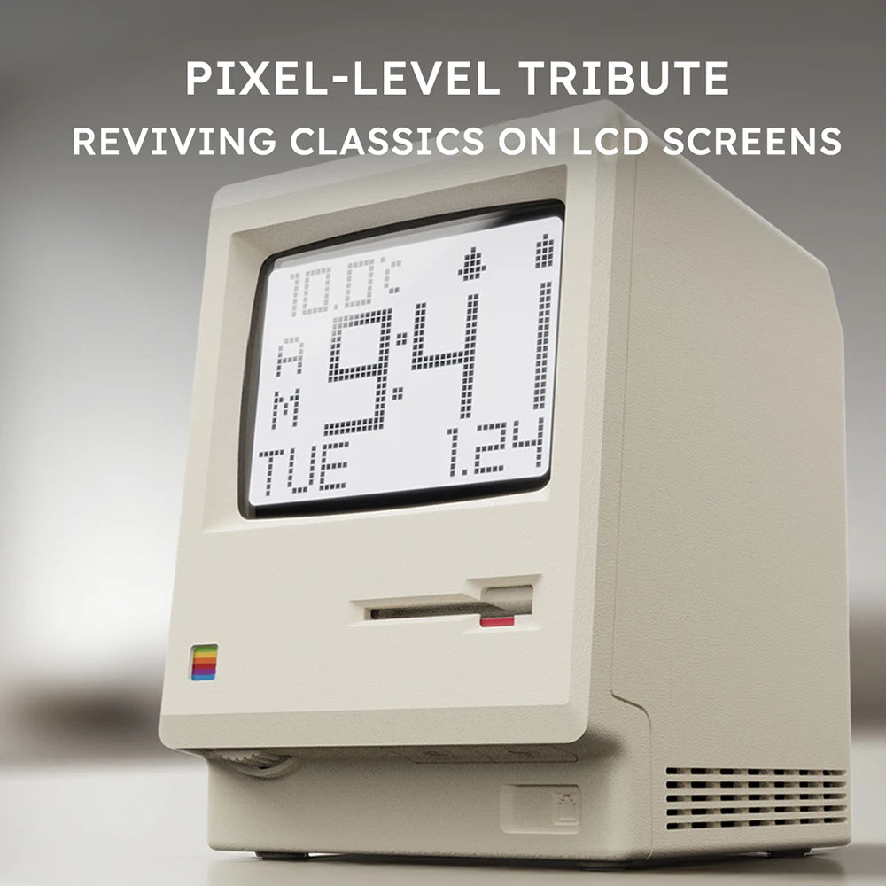 Reloj Alarma Retro Macintosh - Decoración de Escritorio