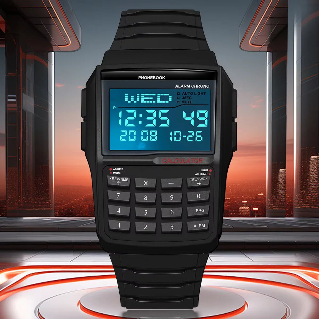 Reloj Calculadora LED Retro - Estilo Deportivo Digital