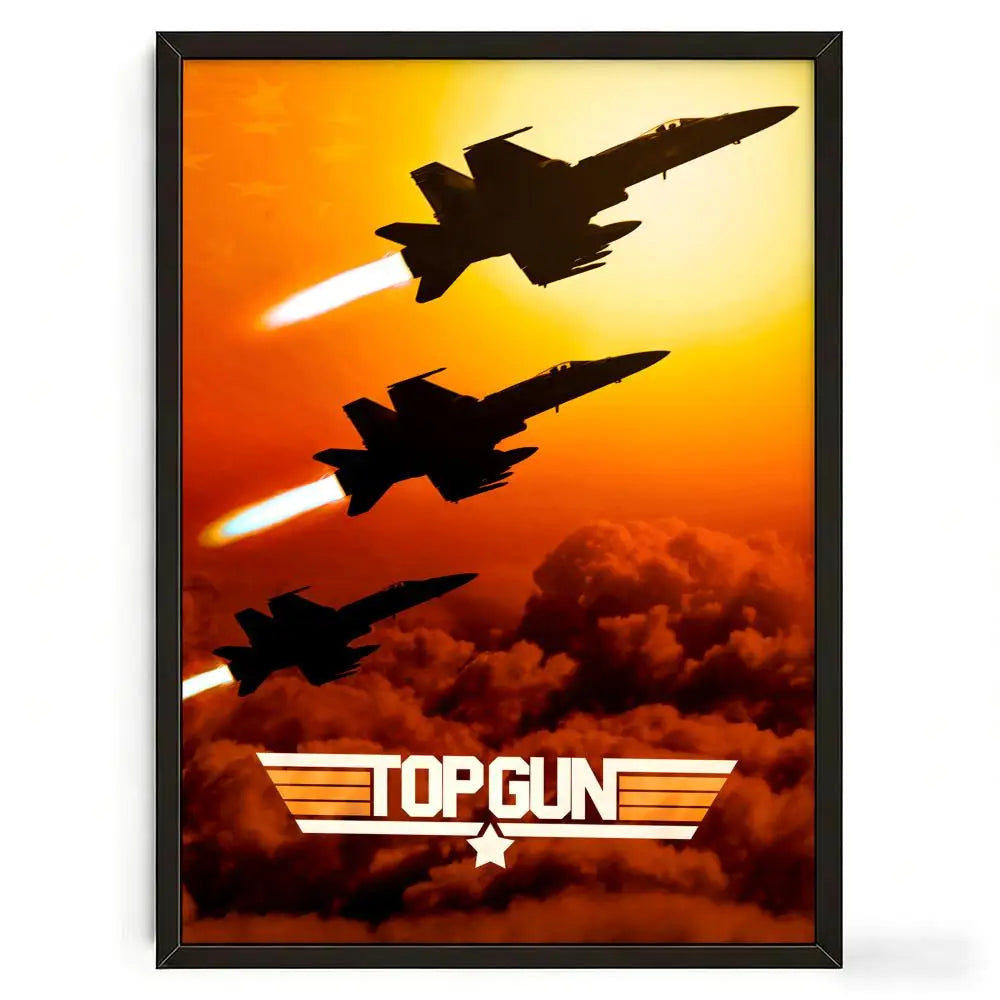 Poster Top Gun Pelicula Retro - Arte Decorativo para Pared